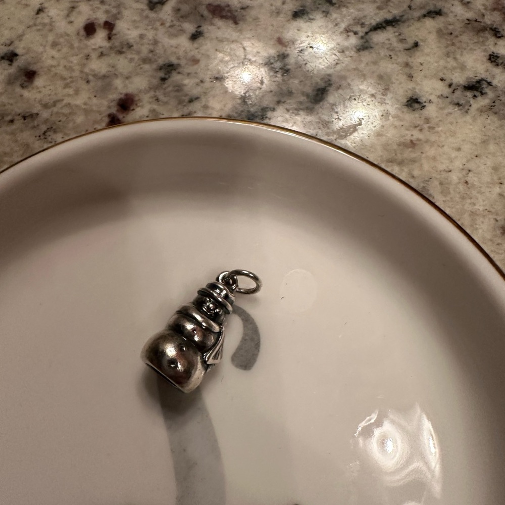 James Avery Silver Snowman Charm